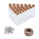 thumbnail image 2 of 30 Mini Tarros de Cristal con Tapones de Corcho Tornillos, Yute de Arpillera de 30 Colgantes de Bricolaje, Manualidad Gloria Botellas de vidrio que desean, 2 of 9