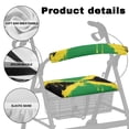 thumbnail image 5 of COEQINE Jamaican Flag Rollator Seat Back Cover for Women Butterfly Universal Walker Seat Cover for Men 2 Pieces Walker Seat & Covers with Wide Back, 5 of 7