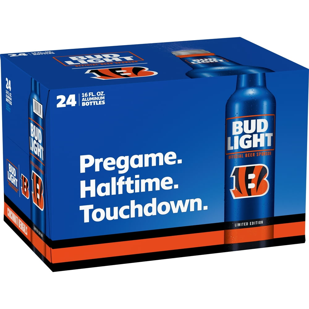 Bud Light Nfl Cincinnati Bengals Beer 24 Pack 16 Fl Oz