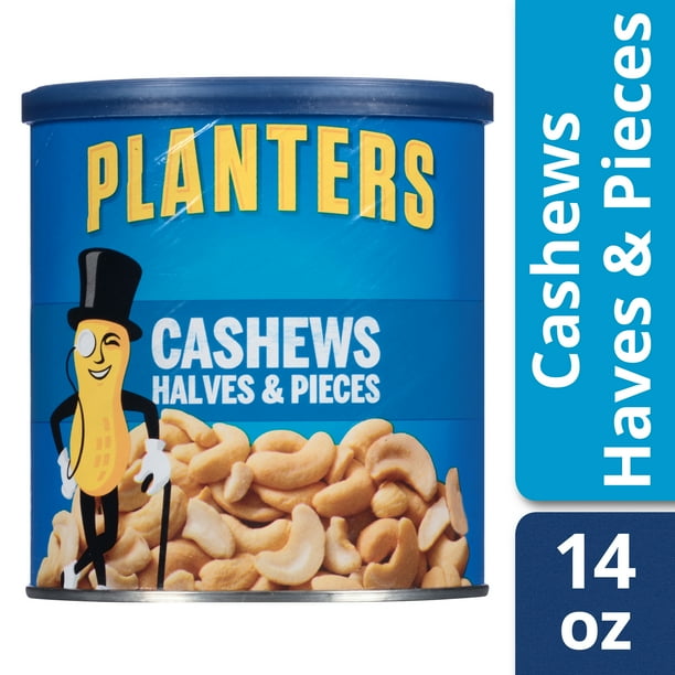 Planters Cashew Halves & Pieces, 14.0 oz Canister