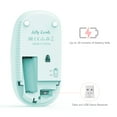 thumbnail image 3 of 2.4G Slim Wireless Mouse with Nano Receiver, Less Noise, Portable Mobile Optical Mice for Notebook, PC, Laptop, Computer, MacBook MS001 (Mint Green to Purple), 3 of 7