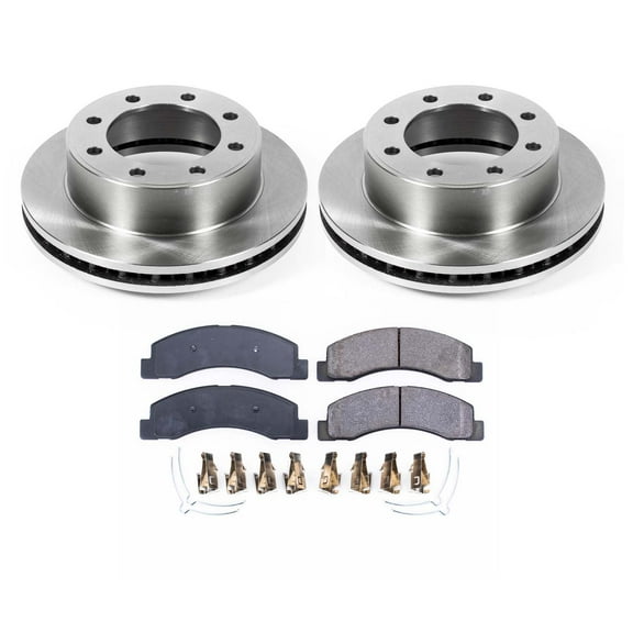 Ultimate Brakes Front Semi-Metallic Brake Pad and Rotor Kit with Hardware WM80666
