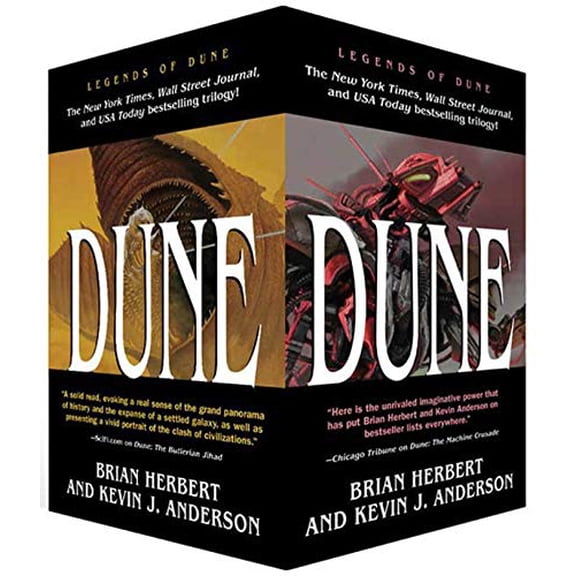 Pre-Owned Dune Boxed Mass Market Paperback Set #1: Dune: The Butlerian Jihad, Dune: The Machine Crusade, Dune: The Battle of Corrin