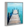 thumbnail image 3 of Stupell Industries Contemporary Coastal Dock Landscape Gray Framed Giclee Art, 24 x 24, by Ray Powers, 3 of 7
