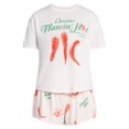 thumbnail image 5 of Flaming Hot Cheetos Women's and Women's Plus Sleep Tee and Shorts Pajama Set from Grayson Social, 2-Piece, Sizes XS-3X, 5 of 5
