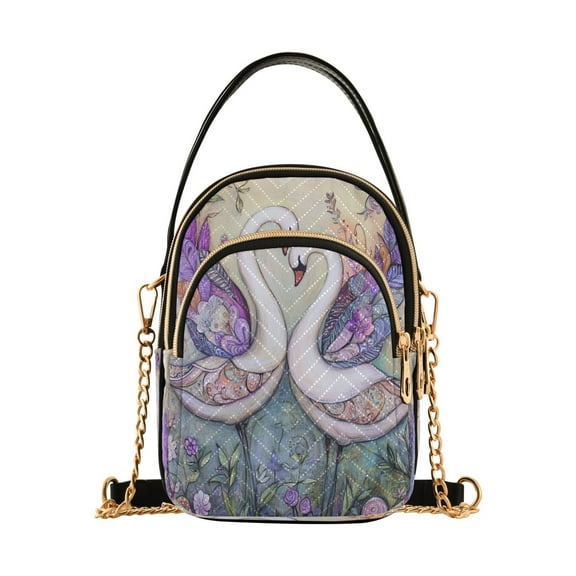 Cross Body Fashion Shoulder Waist Purse Bags Swan Embrace Pocket Handbags