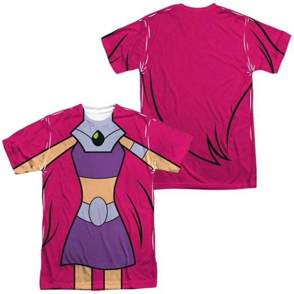 Teen Titans Go - Starfire Uniform (Front/Back Print) - Short Sleeve Shirt - XXX-Large