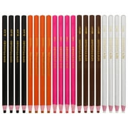 Peel- Off China Markers Grease Pencils: 20Pcs China Marking Pencils Colored Drawing Marking Crayon for Wood Garments Metal Paper Fabrics