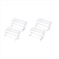 thumbnail image 1 of Acrylic Display Risers, Clear Rectangle Stands Shelf for Display 12Pcs,12 x Display racks (4 small, 4 medium, 4 large),transparent, 1 of 6