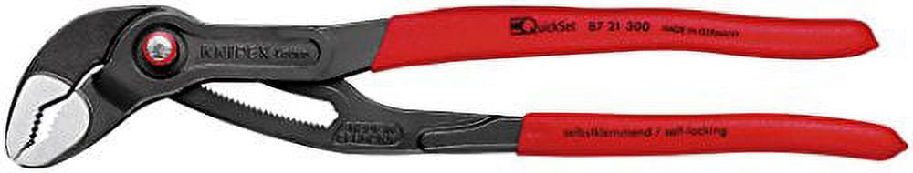Knipex 87 21 300 SB Water Pump Pliers"Cobra Quickset" 11,81" in blister packaging