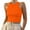 Orange, variant on Breezora Women's Sleeveless Round Neck Tank Top Lightweight Breathable Summer Blouse for Casual Outfits L Size Black