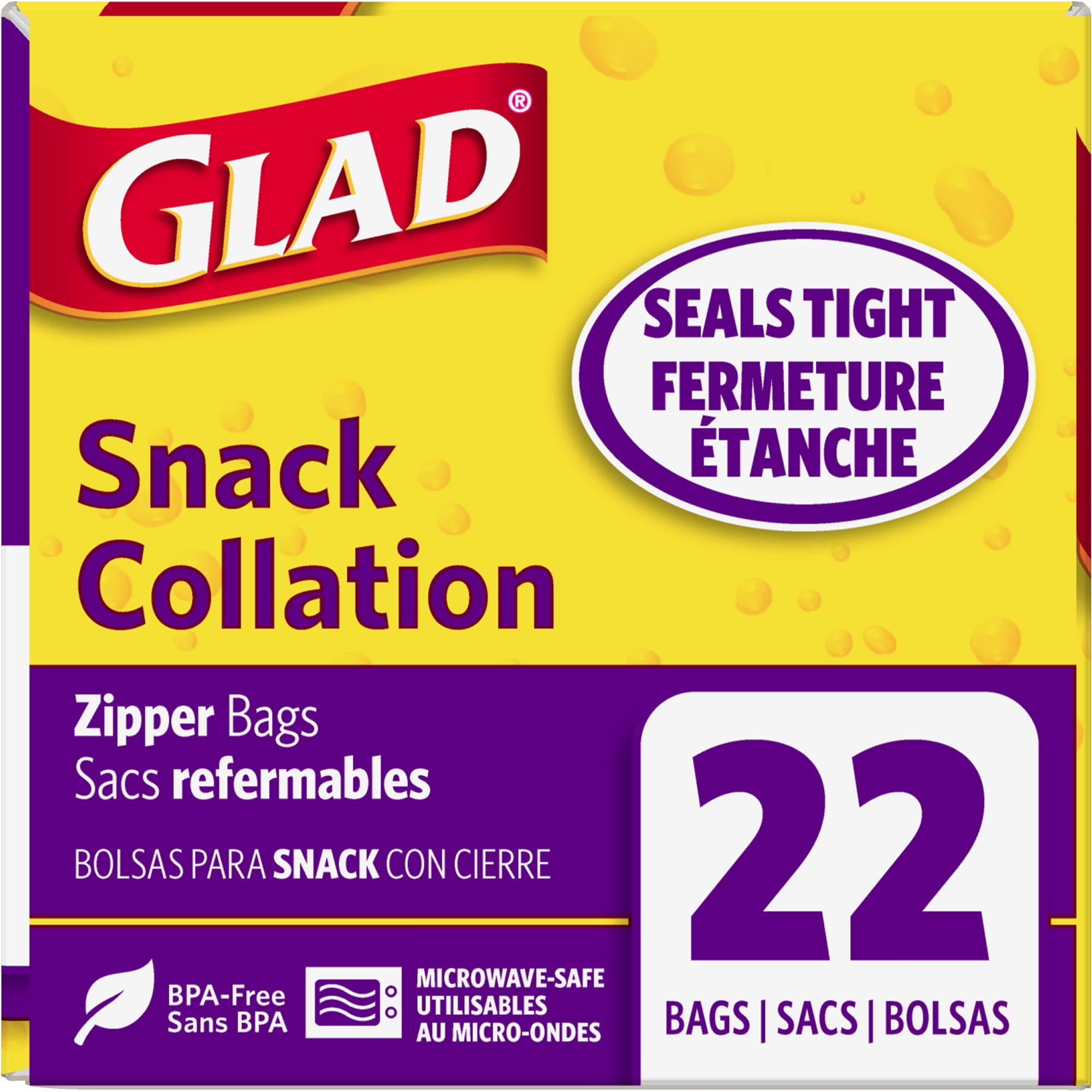 Glad Sandwich Zipper Bags ( 22 ct )