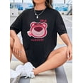 thumbnail image 3 of Playera Manga Corta Oversizee Mujers Strawberry Bear Iotso, 3 of 8