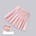 thumbnail image 2 of Khunlpohl Toddler Girls Uniform Skirts Pleated High Waist A Lined Kids Girl Plain Short Skirt, 2 of 5
