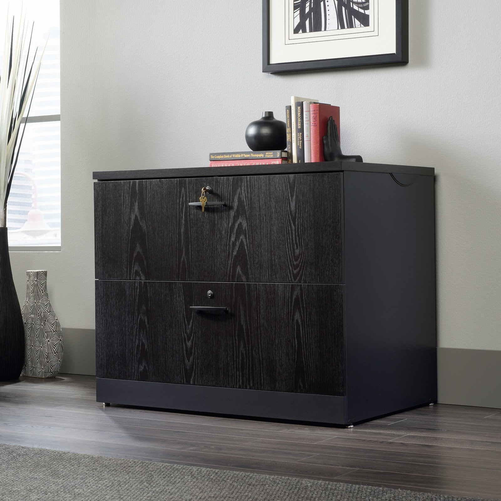 Sauder Via Lateral File Cabinet With Optional Hutch Walmart Com