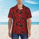 thumbnail image 2 of Fotbe Rose Flowers Camisa Hawaiana para Hombre Unisex – Camisa Casual de Verano con Botones de Manga Corta de Algodón y Lino,Medium, 2 of 7
