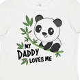 thumbnail image 4 of Inktastic My Daddy Loves Me- Cute Panda Boys or Girls Toddler T-Shirt, 4 of 5