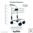 thumbnail image 3 of Toysmith , Chariot de Courses Miniature, pour Garçons et Filles 3+, Bleu, 3 of 4