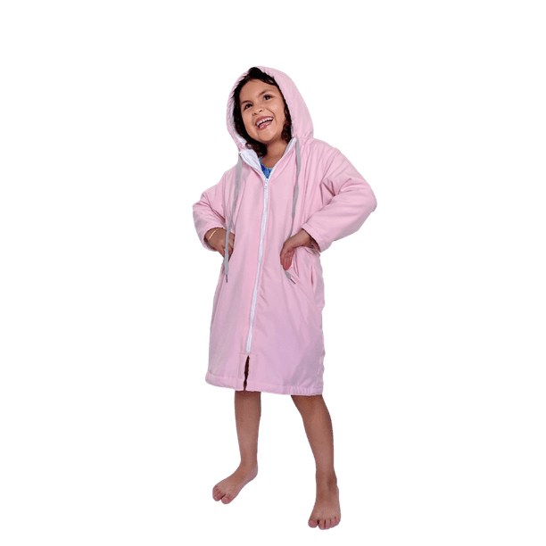 Bata de natación para Niños/as, Impermeable, interior de polar