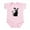 Petal Pink, variant on - Black Cat With Witch Hat - Baby Light Bodysuit, Size Newborn - 24 Months
