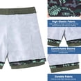 thumbnail image 3 of Lollipie Mens Swim Trunks with Compression Liner 5.5" Inseam Quick Dry Bathing Suit Lightweight Swimming Shorts Bathing Trunks Swimwear Board Shorts, 3 of 8