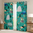 thumbnail image 2 of Erosebridal Cartoon Camper RV Curtains Pack of 2 (42x84 Each) For Travel Trailers,Happy Camping Outdoor Adventure Curtains Blackout, 2 of 7