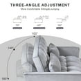 thumbnail image 3 of Leumius Convertible Sofa Bed,3-in-1 Sleeper Sofa with Pull Out Bed,Loveseat Couch with Adjustable Backrest for Living Room,Gray, 3 of 11