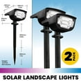 thumbnail image 3 of Bell + Howell Bionic Color Burst Outdoor Solar LED Lights 2 Pack Weatherproof Color-Changing Garden Pathway Stakes, 3 of 8