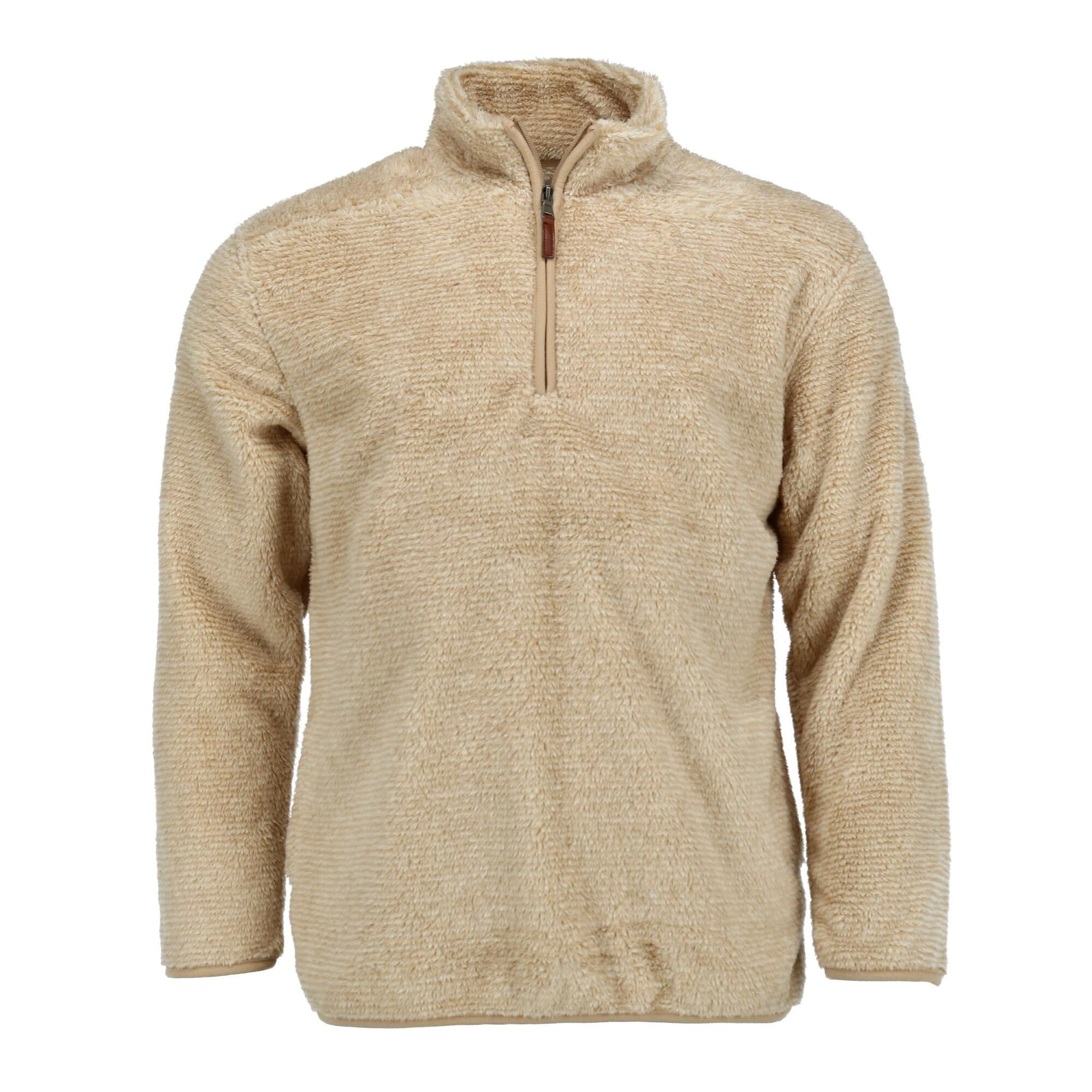 men's quarter zip pullover with pockets