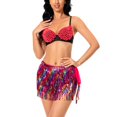thumbnail image 6 of Boho Belly Skirt Sequins Belly Hip Scarf Tassel Fringe Skirt Rave Party Dance Performance Costume for Women and Girls, 6 of 9