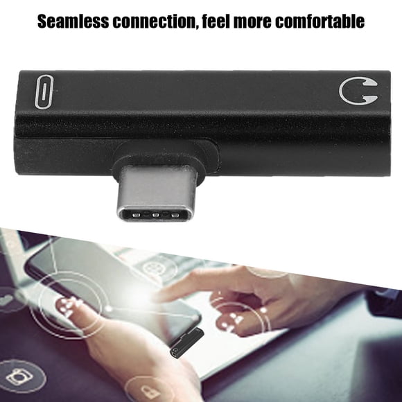 Audio Adapter, Headphones Jack Adapter Aluminum Alloy TYPE-C To 3.5mm Jack 2-in-1 for TYPE-C Device for Playing Games or Listening To Music