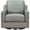 Silver Gray, variant on Hydeline Bella Swivel Top Grain Leather Chair