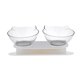 thumbnail image 1 of orejas de gato cuencos dobles transparentes para gatos y perros protección para el cuello cuencos dobles-cuencos transparentes Zhivalor LN-0536, 1 of 7