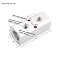 thumbnail image 4 of Aluminum Air Hose Inline Manifold Block Splitter G1/4 Threaded Manifold Fitting, 4 of 9