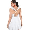 thumbnail image 4 of Vestido con detalle de volantes Roman Fashion /Juvenil, 5467 (Blanco) blanco M, 4 of 5