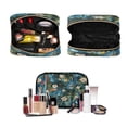 thumbnail image 5 of 3-Piece Travel Toiletry Bag Set, Hanging Wash Bag with Makeup Bag & Brush Case,Waterproof Cosmetic Organizer for Travel, Gym & Home Beautiful Hawaiian, 5 of 10