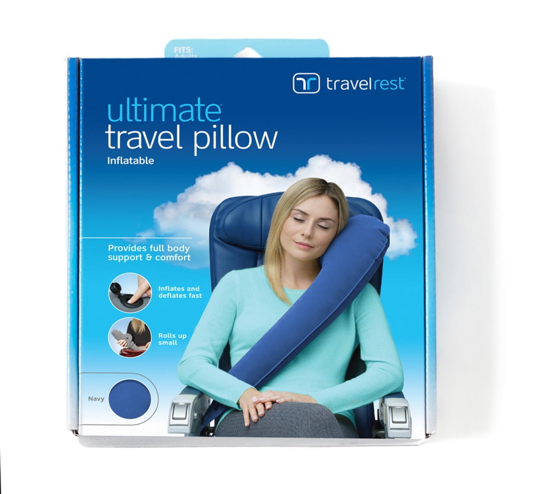 THE ULTIMATE TRAVEL PILLOW® - INFLATABLE TRAVEL PILLOW – Travelrest