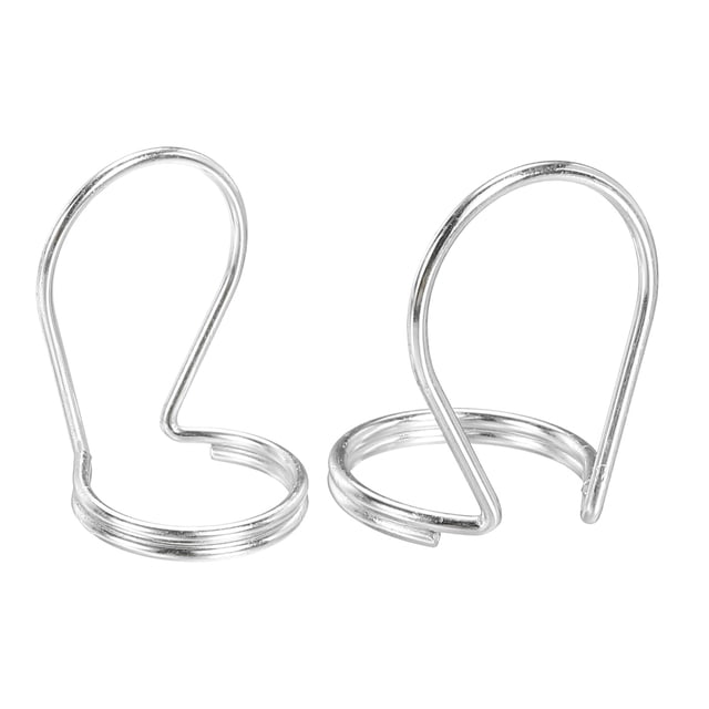 Púas de Dedo Inoxidable Unique Bargains Tono Plateado Grande y Pequeño 1 Juego