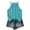 Cyan, variant on Womens Halter Tops Back Bow Tie Sleeveless Blouse Casual Loose Fit Keyhole Back Camisole for Daily Wear Purple XXL