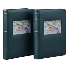 Old Town Bonded Leather Photo Album, 2 Pack (3Up, Navy)