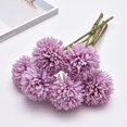 thumbnail image 3 of Bola de diente de león artificial de una sola cabeza, crisantemo, flor falsa, arreglo floral en maceta para sala de estar, decoración de boda, espina pequeña, 3 of 5