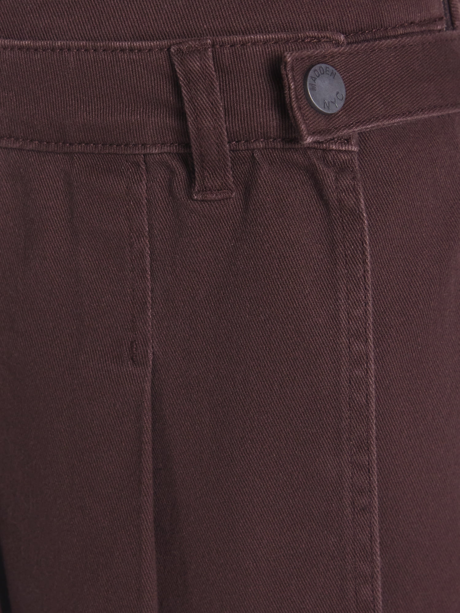 Madden NYC Women’s Belted Pleated Denim Mini Skort, Sizes XXS-XXL