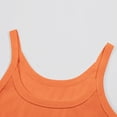 thumbnail image 6 of Women Spaghetti Strap Scoop Neck Ribbed Tank Tops Slim Fitted Cotton Camisole Basic Sleeveless Layering Shirts Featuring Slim Fit Sleeveless Camisole Saffron XXL, 6 of 7