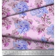 thumbnail image 2 of Soimoi Rayon Fabric Leaves & Floral Artistic Printed Fabric 1 Yard 56 Inch Wide, 2 of 3