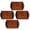 4x Amber, variant on 3-LED Marker Light Reflectorized Lens Surface Mount 2-4/5" Rectangular Amber, 4