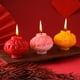 thumbnail image 1 of Adorno de regalo de vela aromática de farol de Año Nuevo – Cera de soja, rosa/naranja/rojo, 2,3x2,3x1,8 pulgadas, centro decorativo, detalle compacto de aromaterapia, 1 of 6