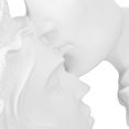 thumbnail image 2 of Resin Kissing Lovers Statues, Modern Romantic Ornament, Couple Figurine, Resin Sculpture for Home Decoration, White, 2 of 3