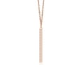 thumbnail image 2 of ANGARA Natural Diamond Capital "H" Initial Pendant in 14K Rose Gold for Women (Size-1.1mm| Color-G| Clarity-VS2) | April Birthstone, Anniversary, Jewelry Gift for Women | Natural Diamond Necklace, 2 of 7