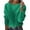 Green, variant on Arlun Cropped Loose Knit Sweaters for Women Long Sleeve Round Neck Soft Comfortable Pullover Sweater Solid Color Casual Tops for Fall Winter Fashion 2025 Red S