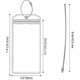 thumbnail image 2 of 10 Pcs Luggage Tag Holders With Zip Seal Steel Loops, Cruise Essentials Clear Waterproof Luggage Tags For Travel Vacation Accessories(7.5 X 3.5 In), 2 of 5